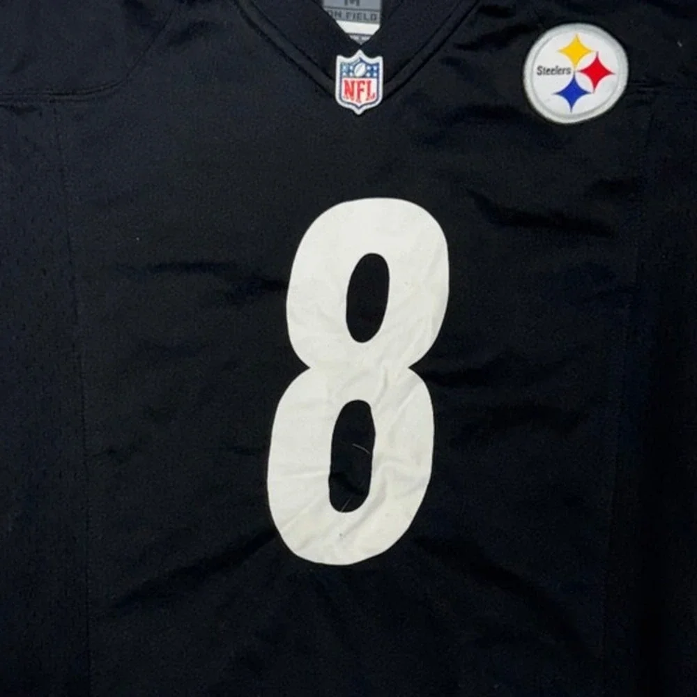 Nike Pittsburgh Steelers Kenny Pickett 8 NFL Football Jersey Youth M Black